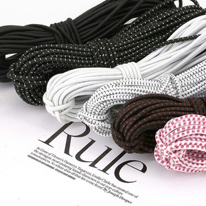 Cuerda elástica redonda elástica colorida Cuerda de cordón elástico envuelto en poliéster de 0,5mm-20mm para ropa - Product Image 3