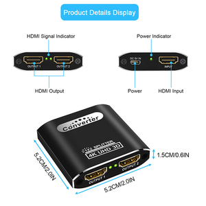 New Arrival HDM1 <strong>Splitter</strong> 4K 30HZ 1X2 DC5V Metal Shell 1In 2 Out HDM1 Video <strong>Splitter</strong> 4 Ports for TV PC Projector - Product Image 2