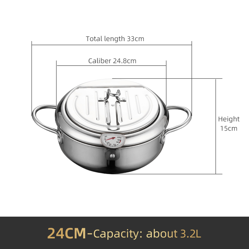 Argent-24CM/Acier inoxydable 304