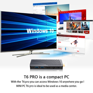 Diseño de venta de fábrica Intel Celeron J4125 procesador Mini PC T6 pro Computer stick mini pc para juego de negocios Window linux ubuntu - Product Image 6