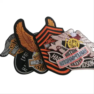 Custom <strong>Design</strong> USA Motorcycle Elements Sew Iron on Flag Patches for Garments Custom <strong>Embroidery</strong> <strong>Eagle</strong> Patch Patches - Product Image 2