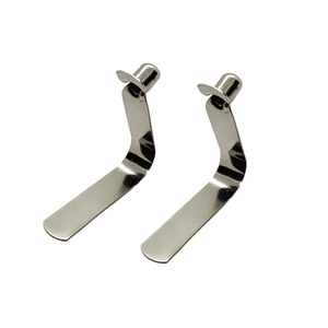 <strong>Stainless</strong> Steel V Shape Flat Solid Snap Double Button Spring Clip For Tubing Locking Tube Push <strong>Pin</strong>