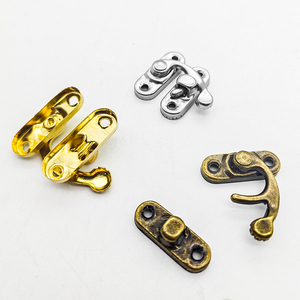 Đúc Túi khóa kim loại Phụ kiện túi khóa sừng khóa Khóa Retro hộp đồ trang sức chốt cho hộp gỗ - Product Image 3