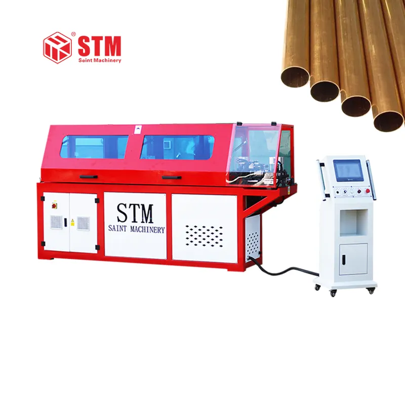 STM ST-12CNC-SC-2/4 Cnc Automatische Edelstahl Kupfer Aluminium Metallrohr Rohr Richten Schneide maschine