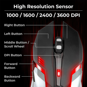 Factory Direct Offered Rainbow Light 2 in 1 Gaming <strong>Keyboard</strong> <strong>Mouse</strong> Combo Macro <strong>Function</strong> Wired <strong>Keyboard</strong> <strong>and</strong> <strong>Mouse</strong> Set for PC Gamer - Product Image 5