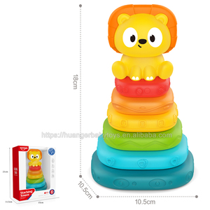Huanger 2025新式早教学堆彩虹塔堆楼儿童礼品堆玩具。 - Product Image 5
