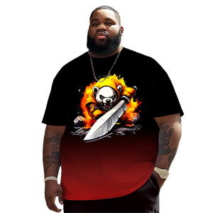 Samurai <strong>Panda</strong> Fashionable Print Men's Plus Size T-Shirt <strong>Pattern</strong> Customization <strong>Design</strong> Customization - Product Image 3