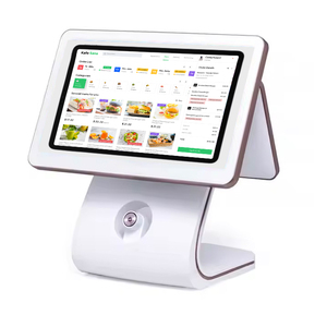 2025 новый дизайн Win/Android Smart Desktop кассовый аппарат POS 15,6 дюймов двойной сенсорный экран для розничной торговли/кафе - Product Image 1