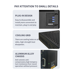 Industrial Mini PC I3 I5 I7 con USB VGA 8 + 256G Memoria Win Linux Sistema operativo OPS PC para Business School Home