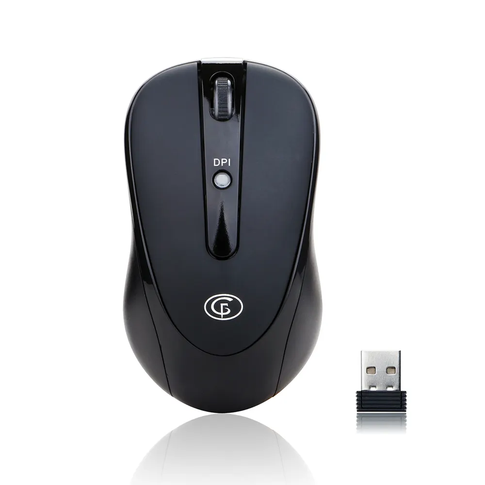 DPI1600 ergonomique standard ordinateur 3D USB optique souris sans fil bon marché pour bureau maison