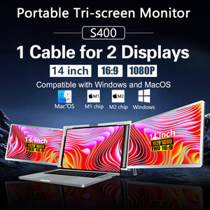 14 Zoll FHD Dual Screen Extender LCD-Monitor Tragbarer faltbarer IPS-Computer display Smart Gaming Dreifach-Laptop-Monitor - Product Image 2