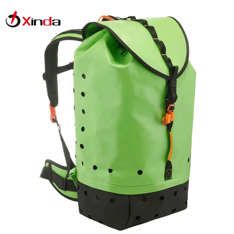 Çin üretici açık macera Trekking oyma sırt çantası dayanıklı branda Canyoneering çanta