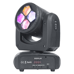אפקט dj הוביל מיני 4 * 20w rgbw אפקט דבורה צפפת קרן לשטוף
