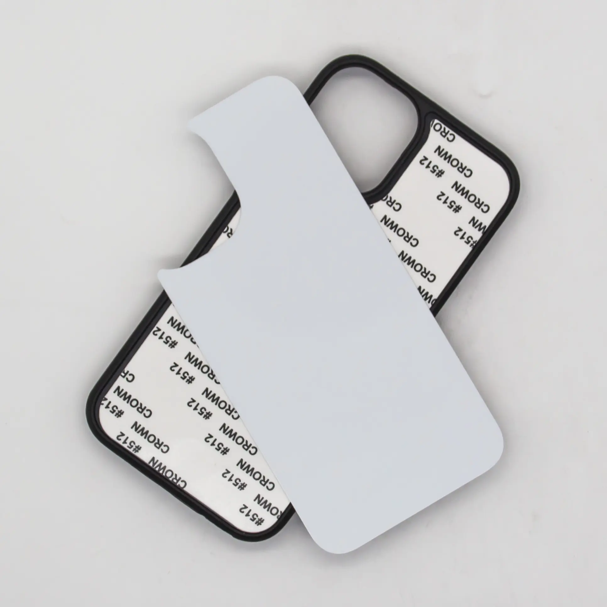Grosir casing ponsel kosong sublimasi lembar aluminium 2D TPU + PC untuk Iphone 15 12 14 13 11