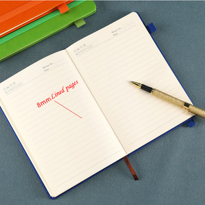 Agendas LOGO personalizado Planificador de regalos promocionales de negocios A6 Impresión Pu Faux Leather Journal A5 Notebook con correa elástica - Product Image 5