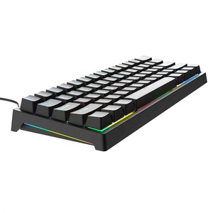 Hot Sales Mini teclado sem fio com fio Teclado Mecânico RGB <span class=keywords><strong>Light</strong></span> <span class=keywords><strong>Up</strong></span> Backlit Backlight LED PC <span class=keywords><strong>Computer</strong></span> Game Gaming <span class=keywords><strong>Keyboard</strong></span>