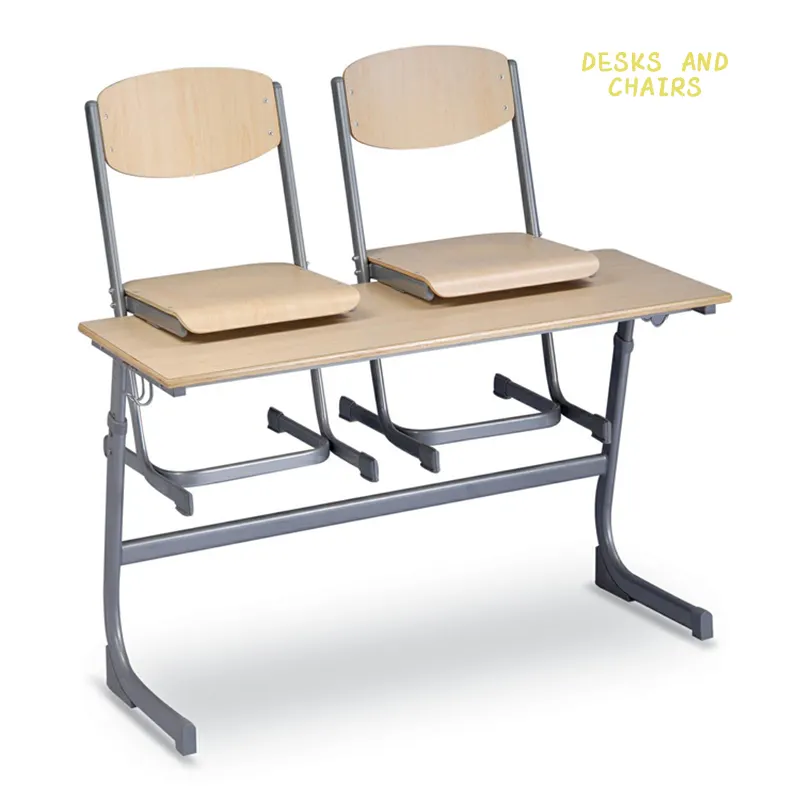 בית ספר באיכות גבוהה שולחן כיסא תלמיד ריהוט מתכת מודרני בית ספר שולחן וכיסא למכירה