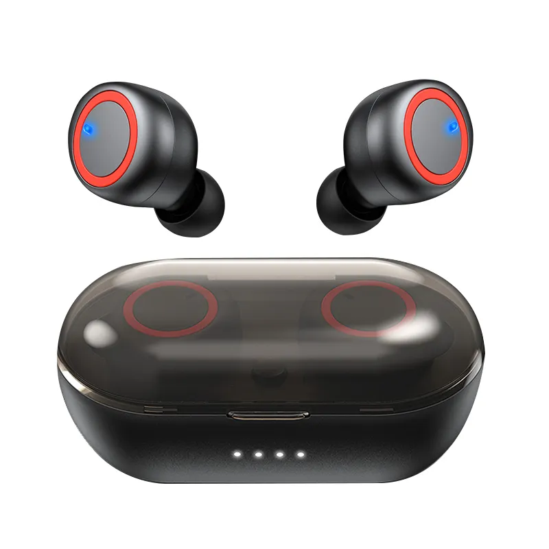 Sem fio no ouvido Pod Air Buds Airdots Azul Dente Auscultadores com cancelamento do ruído Ecouteur Sans Fil Kulaklik Auscultadores com cancelamento do ruído