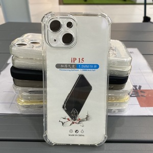 スリムで柔軟なTPU携帯電話カバーケースiphone 15 14 13 promax透明クリアTPUクリアカバー電話ケースプロテクター - Product Image 2
