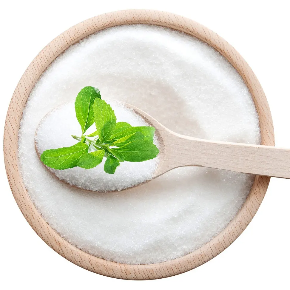 Ekstrak stevia steviol glycosides 98% pura tanpa rasa pahit steia 50% meninggalkan bubuk