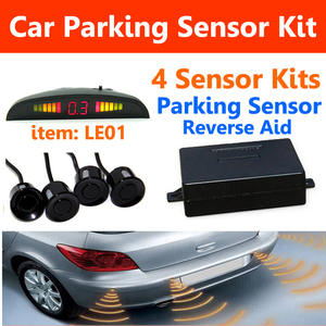 Parktronic Car <strong>Backup</strong> Radar Auto Parking <strong>Sensor</strong> LE01 Reversing Aid 4pcs <strong>Sensors</strong> 18-22MM with LED Display Parking Assist System