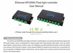 BC-216-V2 DC5V-24V ArtNet/sACN(E1.31) SPI/DMX piksel led ışık denetleyici çıkışı 16 Port - Product Image 3