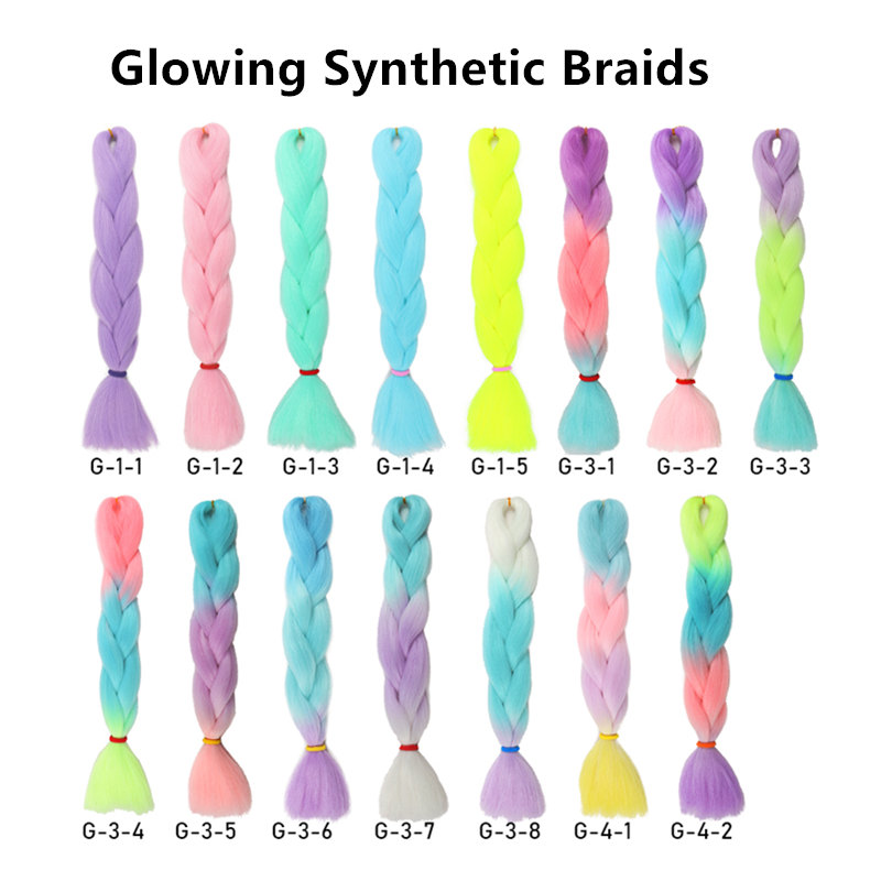 Synthetic glowing Braids