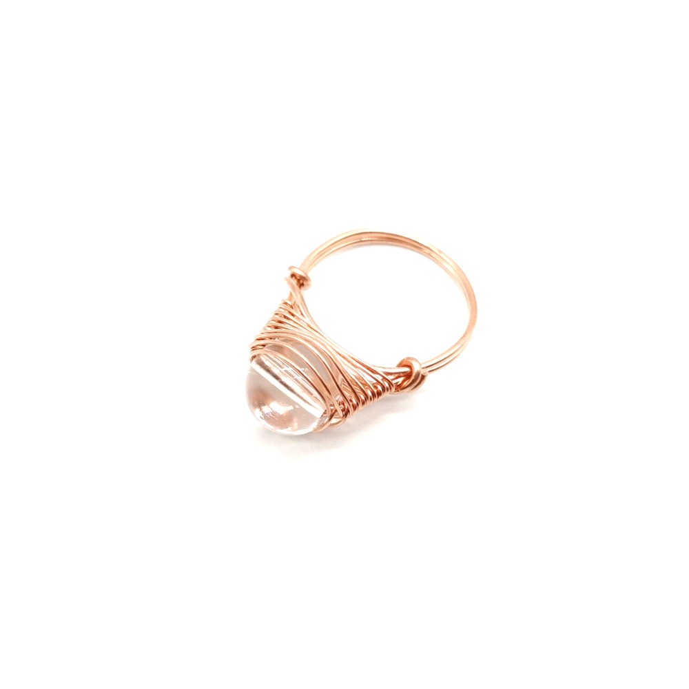 11 Round white crystal