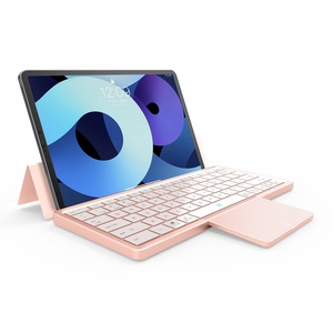 Mini teclado inalámbrico Teclado plegable multidispositivo con panel táctil Cubierta extraíble Soporte plegable Teclado recargable - Product Image 2