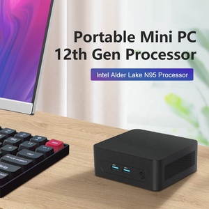 Factory New Black Inter N95 Single <strong>Network</strong> Dual HD Smart Fan Desktop PC Support WIN11 Linux - Product Image 2