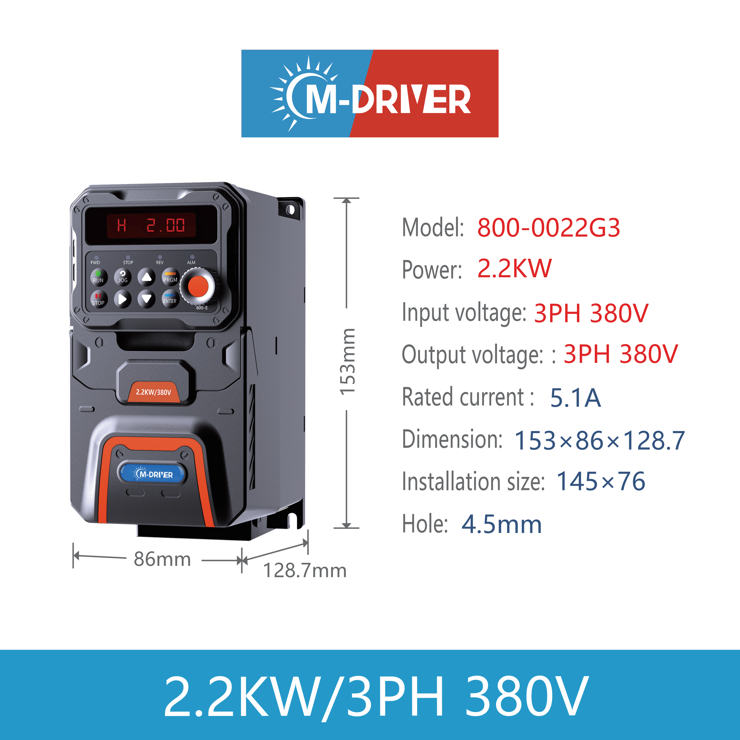 2.2KW/380V