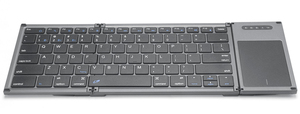 B066T Teclado BT portátil Mini empalme sin costuras Diseño plegable silencioso táctil grande para computadora de juegos Teléfono móvil USB - Product Image 4