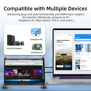 7'' Inch TFT IPS 1024*600 <strong>LCD</strong> Touch Screen <strong>Monitor</strong> <strong>LCD</strong> Display with Acrylic Holder <strong>for</strong> BB Black, Windows 10 8 7,<strong>Raspberry</strong> <strong>Pi</strong> - Product Image 4