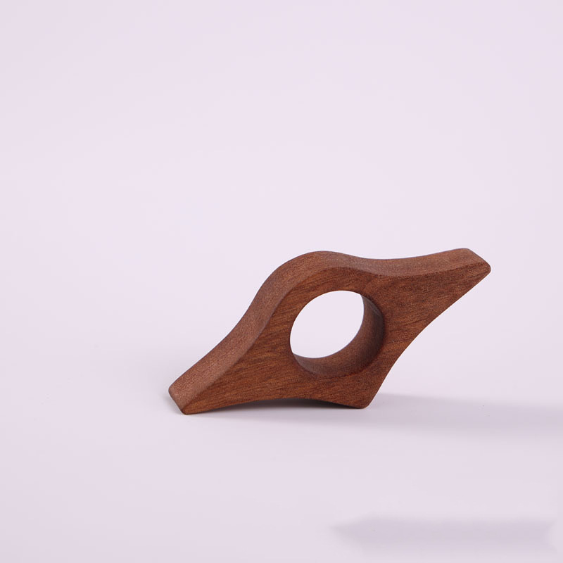 Clips para sujetar libros de madera de nogal - un lado curvado
