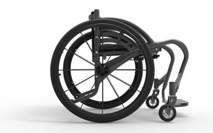 Chăm sóc sức khỏe cung cấp khiêu vũ xe lăn thể thao chuyên nghiệp bánh xe Ghế Trọng lượng tịnh của nhãn hiệu sợi carbon 9.9kg 24 inch 4 inch phanh tay - Product Image 2