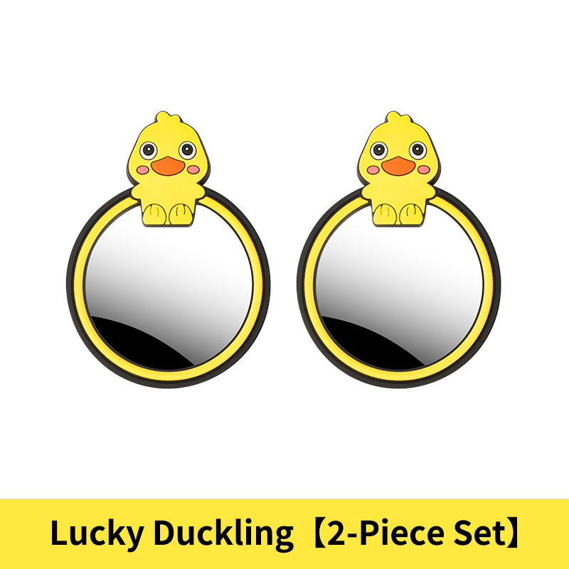 Paire de canards jaunes
