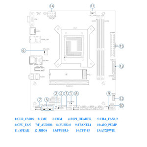 JWIPC-Computadora de escritorio para negocios, 12. ª generación, 6-Core Intel, 16GB RAM DDR4, 512GB SSD, WiFi 6, teclado y ratón Win 11 Pro PC - Product Image 4