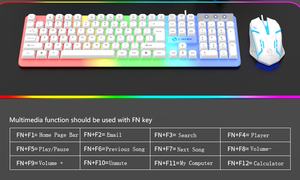 Hot Selling Multimedia <strong>Function</strong> <strong>Keyboard</strong> <strong>and</strong> <strong>Mouse</strong> PC Gaming Mechanical <strong>Keyboard</strong> <strong>and</strong> <strong>Mouse</strong> Combo Colorful <strong>Keyboard</strong> <strong>and</strong> <strong>Mouse</strong> - Product Image 4