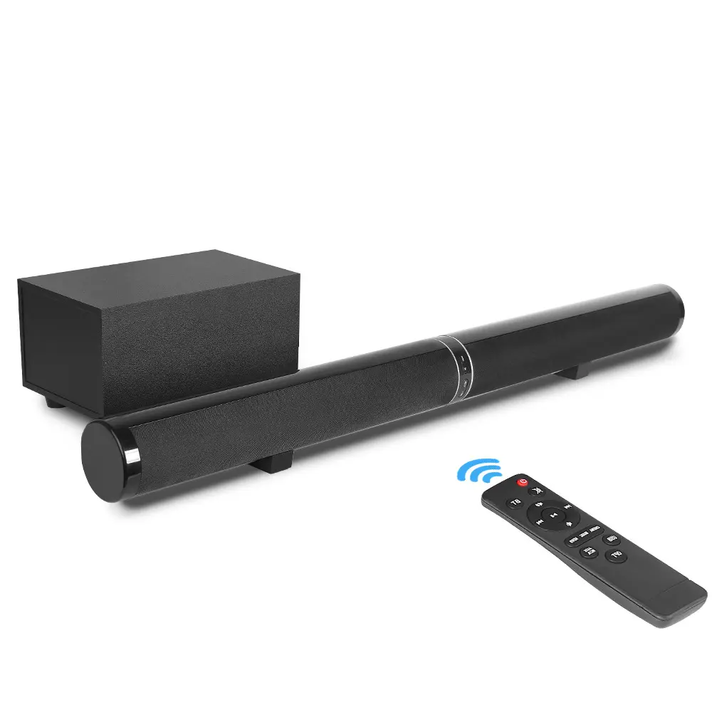 Mavi diş Soundbar 2020 yeni ev sineması TV ses 5.1 Echo duvar hoparlör 4 inç güçlü Subwoofer uzaktan kumanda