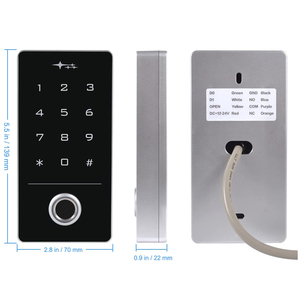 IP65 impermeabile autonomo impronte digitali tastiera digitale lettore di schede Touch tastiera controllo accessi impronte digitali