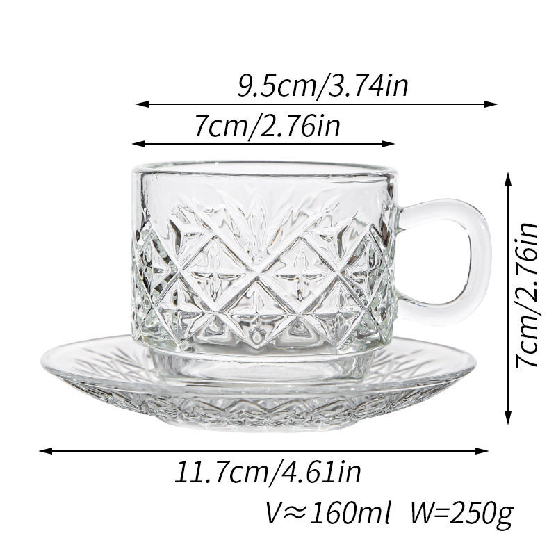 Diamond Pattern - 1 Cup and 1 Saucer