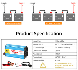 Wholesale Factory Direct Car Inverter 220V <strong>Output</strong> <strong>Single</strong> <strong>DC</strong>/AC 48V <strong>Input</strong> with LED/LCD Display 50/60Hz Frequency OEM Supported - Product Image 5