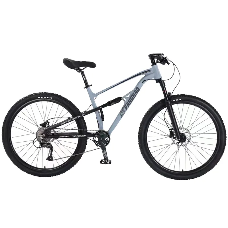 Venta al por mayor bicicleta de montaña de acero al carbono MTB bicicleta 29 TAMAÑO DE SUSPENSIÓN COMPLETA bicicleta de montaña con freno de disco