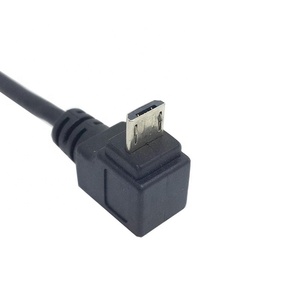 90度28AWG 5线直角5针USB 2.0微型B至5针迷你B USB 2.0适配器数据传输电缆 - Product Image 4