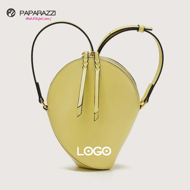 Paparazzi PA0471 borsa a tracolla per cellulare in pelle Pu piccola a forma di fagiolo dal Design elegante con cinturino lungo