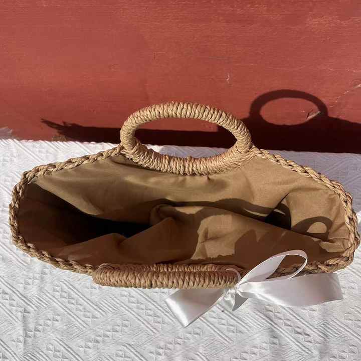 Mariée paille sac de plage strass perle lettres MRS K fait à la main paille tissé sac à main avec broderie personnalisée