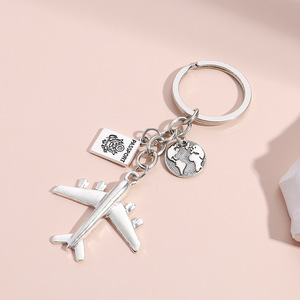 سلسلة مفاتيح طائرة بغض النظر عن مكان السفر سلسلة المفاتيح سحر الساخنة حلقة رئيسية معدنية - Product Image 3