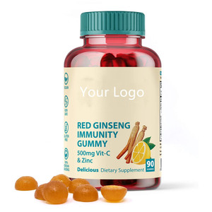 <strong>Immunity</strong> Gummy with Red Ginseng &amp; Vitamin C &amp; Zinc Strong Immune System - Product Image 1