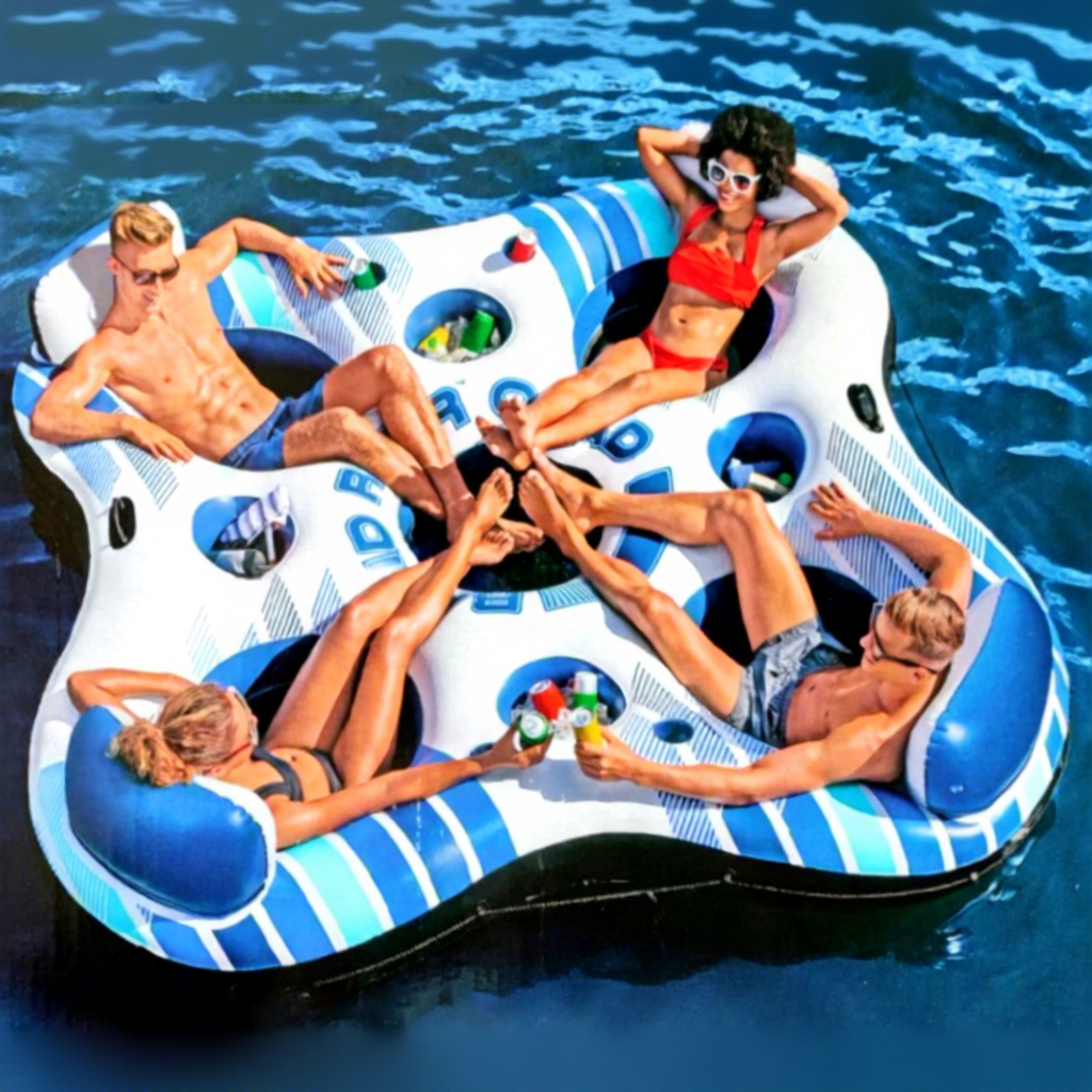 Anello galleggiante bianco 43115-acqua-106 kg