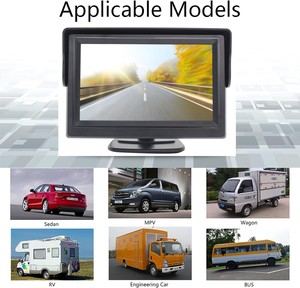 4.3&quot; Screen for Rear View <strong>Reverse</strong> Camera TFT <strong>LCD</strong> <strong>Display</strong> HD Digital Color 4.3 Inch PAL/NTSC with Suction Mount Car Monitor - Product Image 4